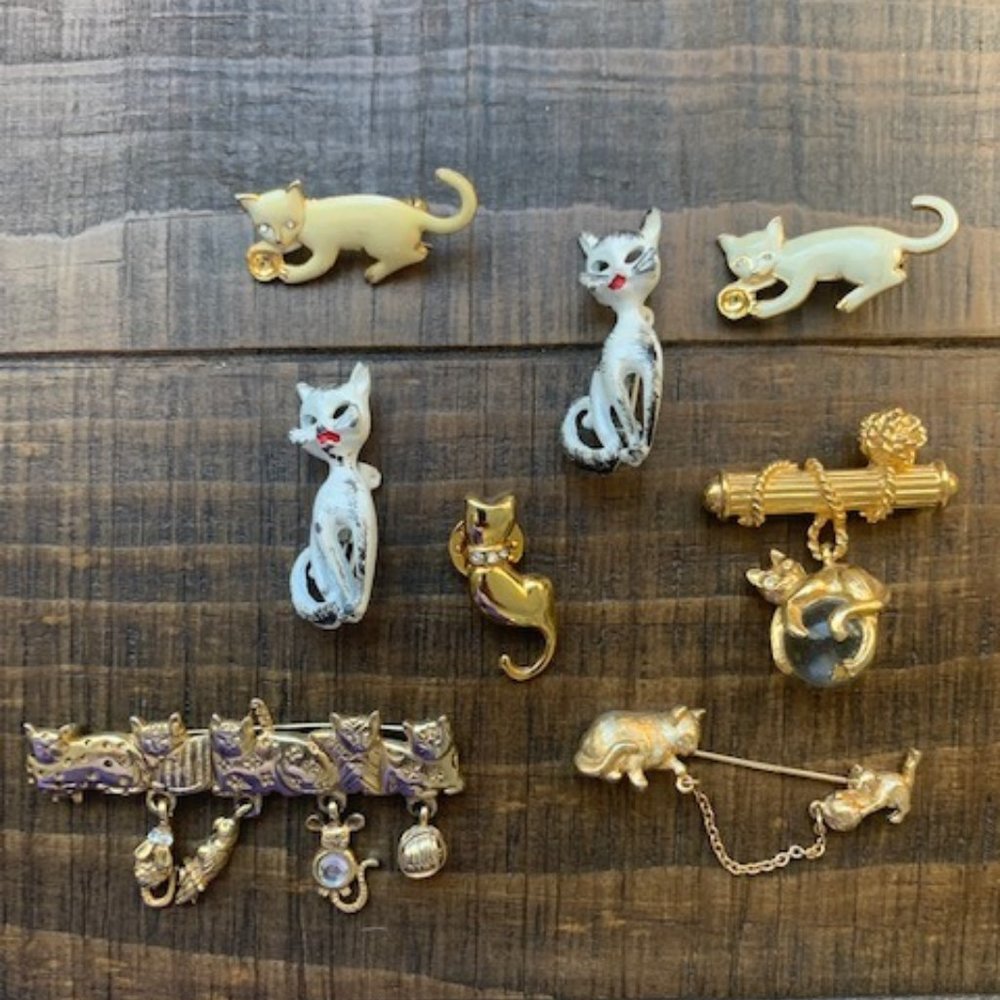 Cat Lover's Pin/Brooch Collection